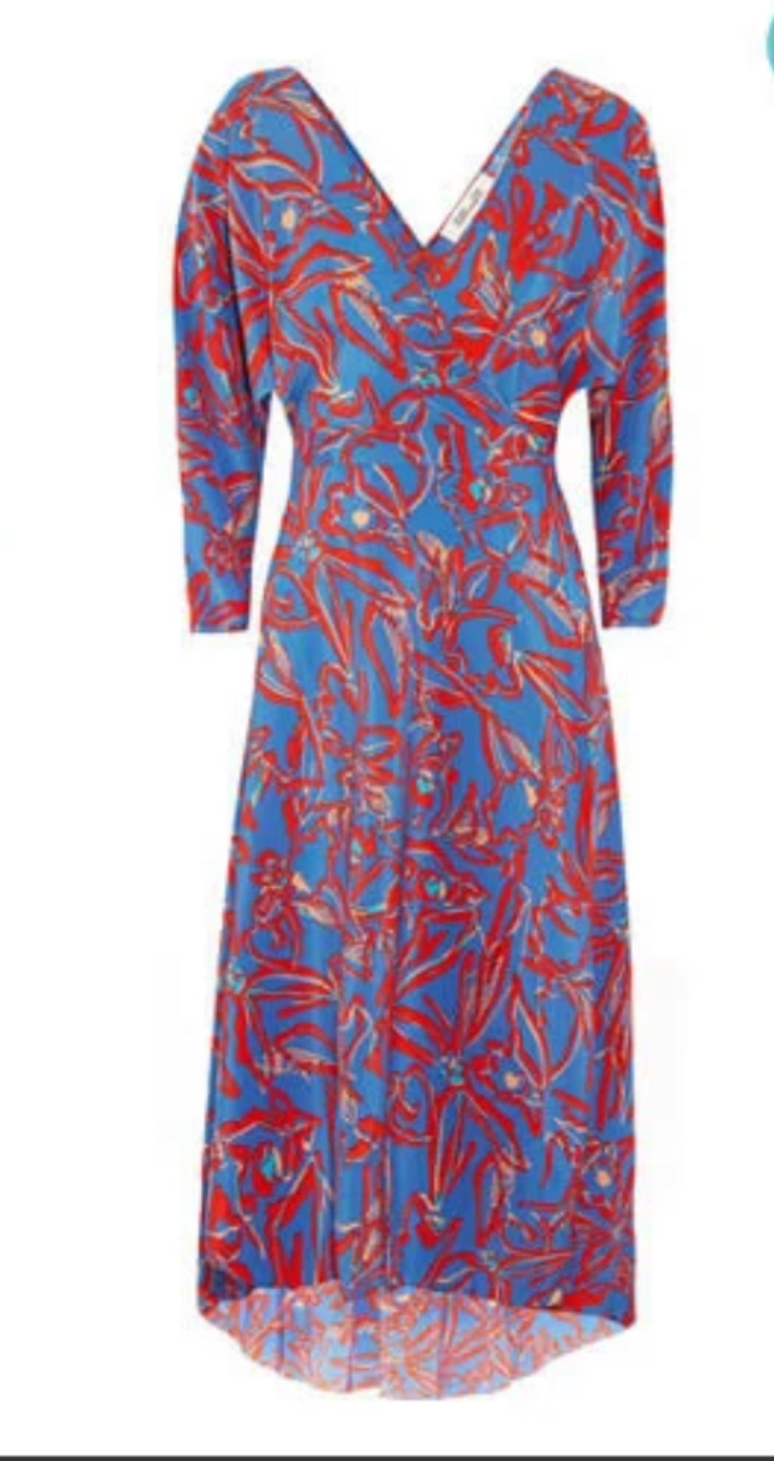 Diane von Furstenberg silk wrap dress Sz S