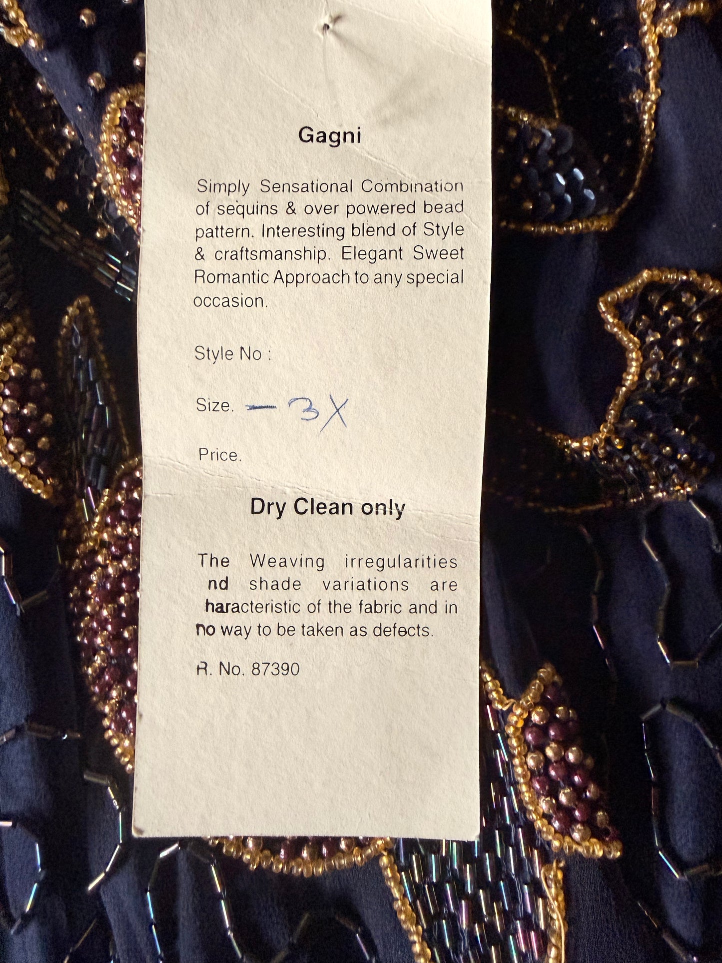 Gagni sequin 2pc grown Sz 3X NWT w/jacket