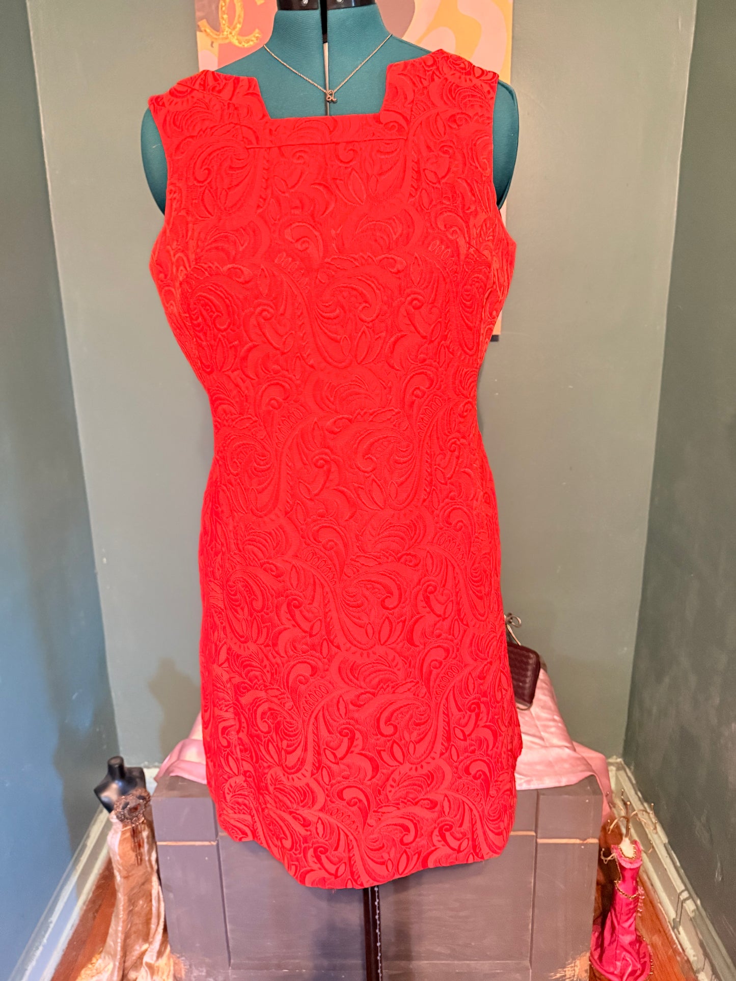 Kim Rogers burnt orange Dress Sz16