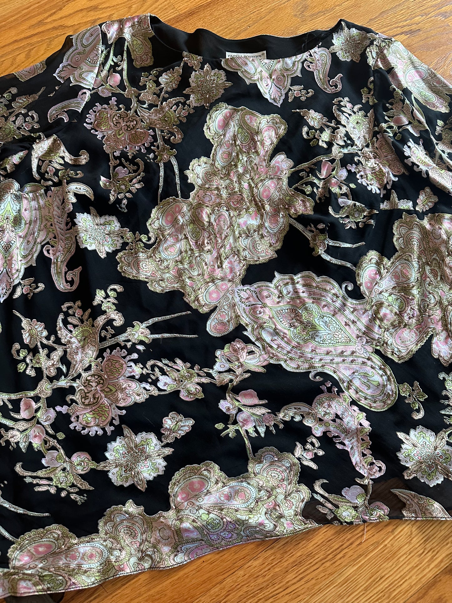 Papell Boutique Evening sequins top Sz 3X