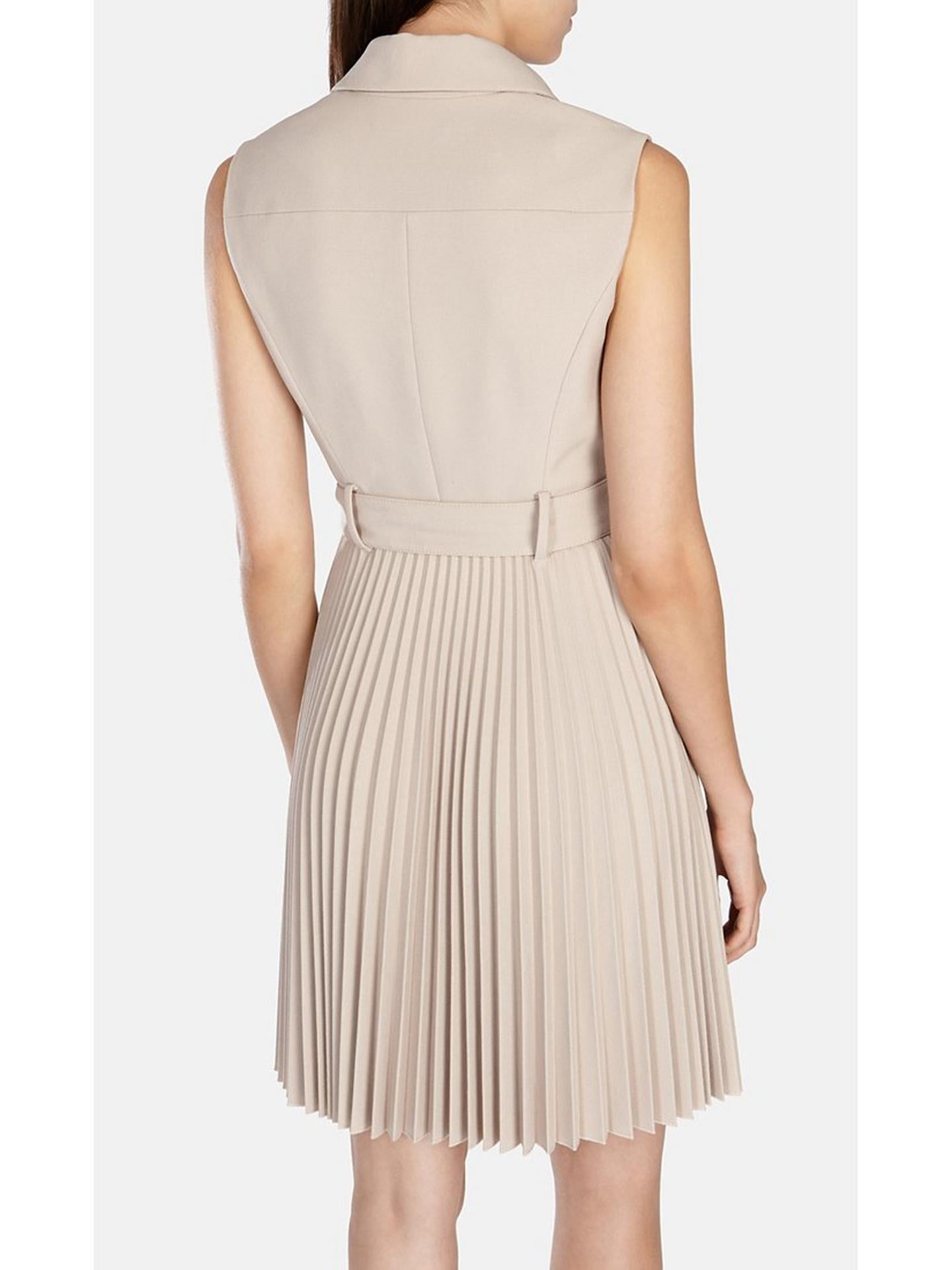 Karen Millen Classic Pleated Skirt Skater Dress Sz USA 10 US 14 EU 42 pre-loved