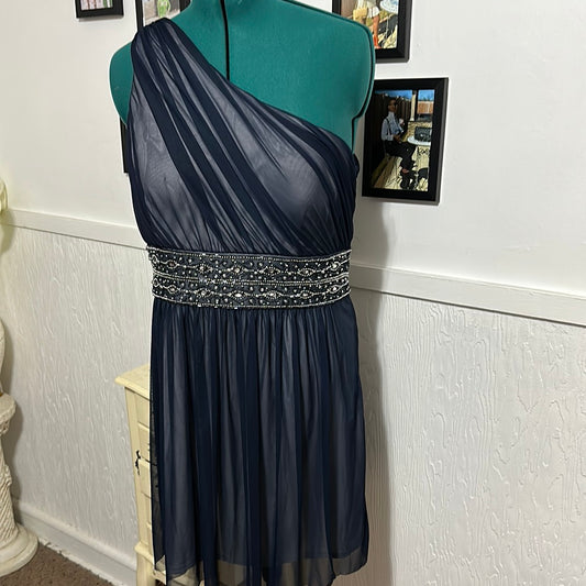 Blu off shoulder dress Sz 16