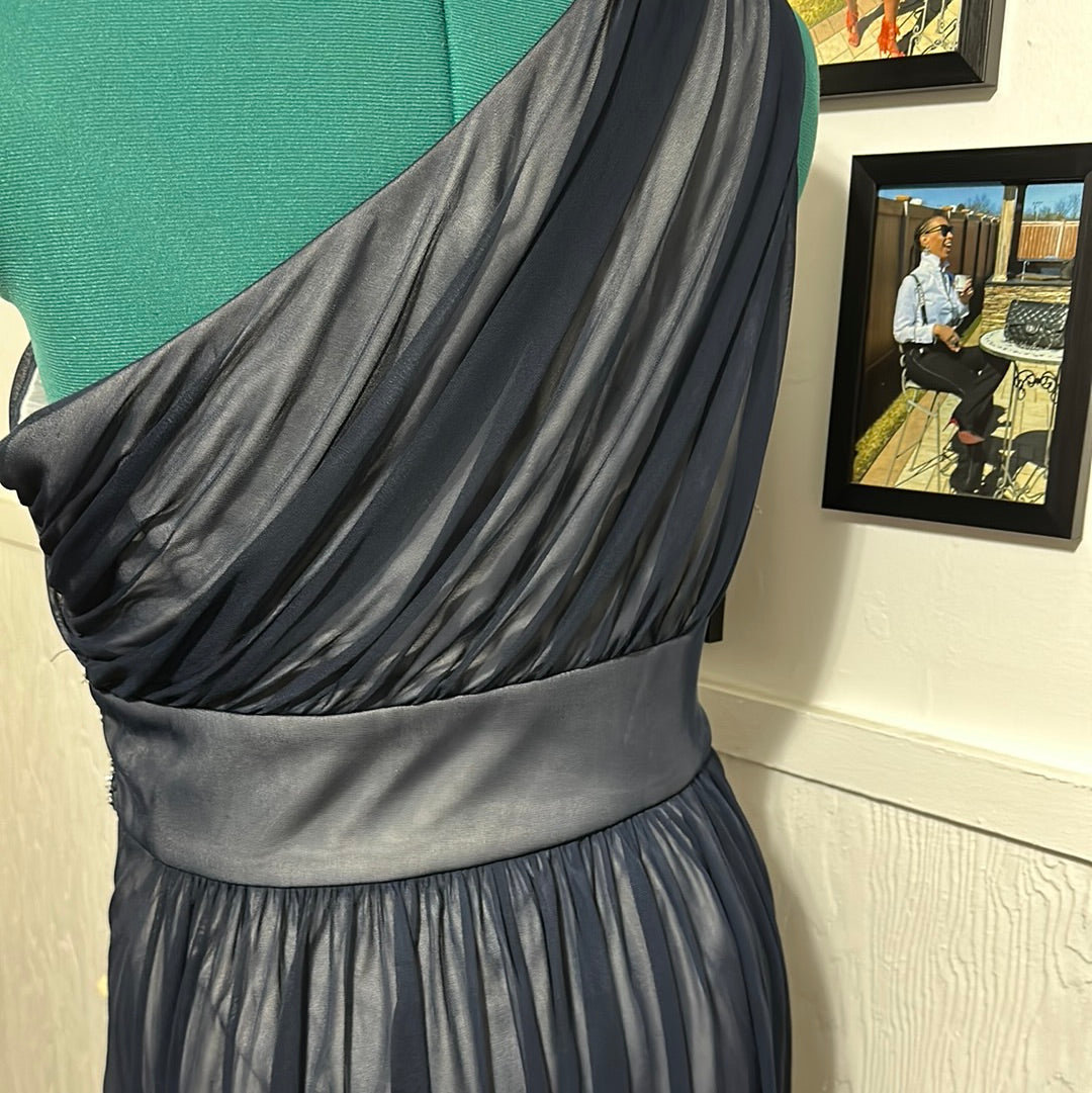 Blu off shoulder dress Sz 16