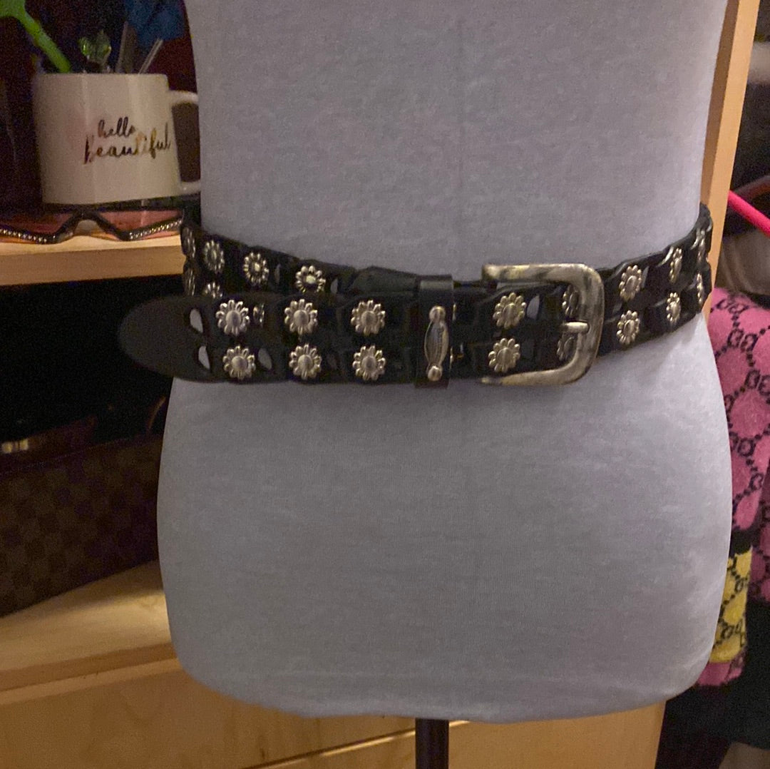 22822D Bantesca Blk  Leather Sz S