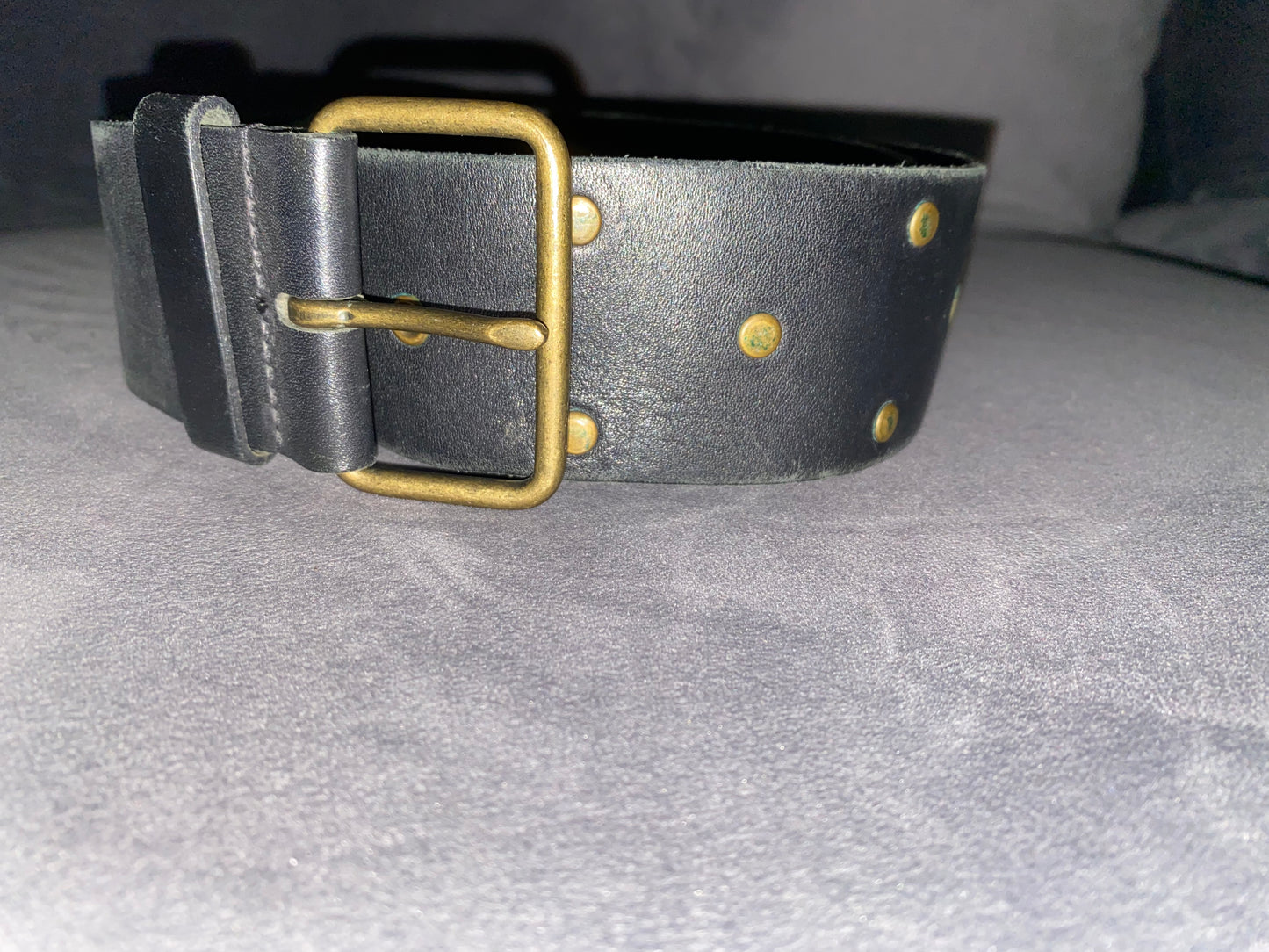 040822 Blk Belt w Gold