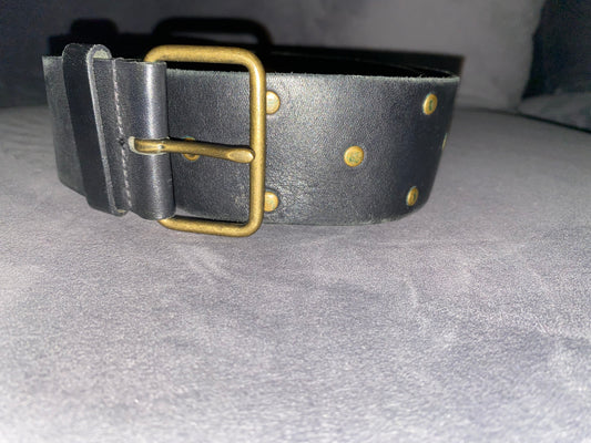 040822 Blk Belt w Gold