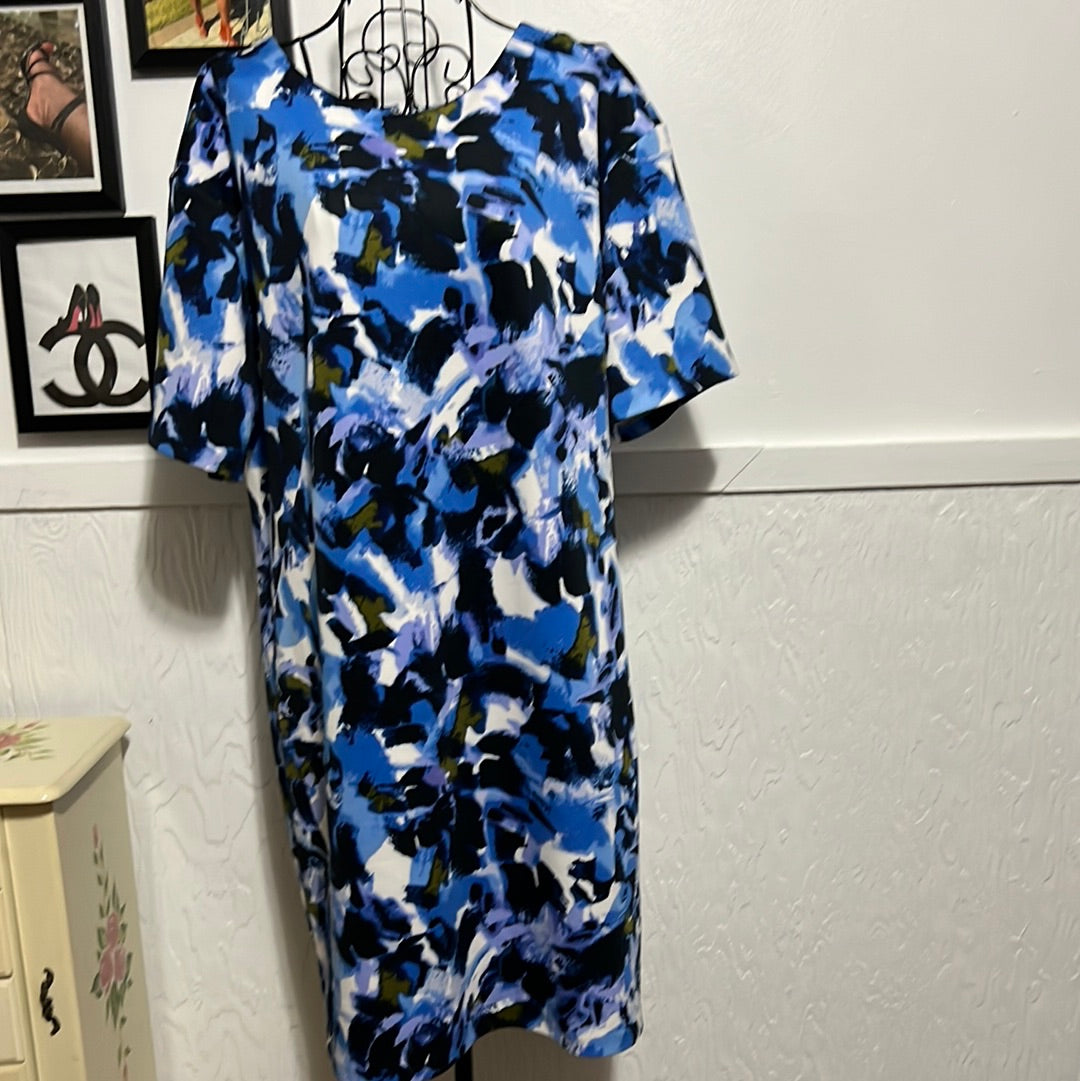 Halston Royal blue dress Sz M