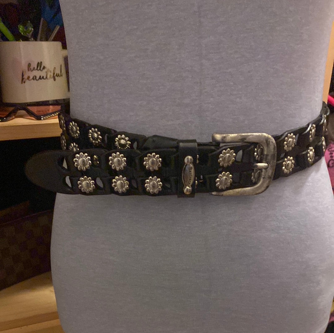 22822D Bantesca Blk  Leather Sz S