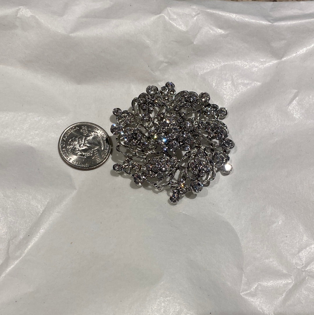 S729 CLARE RHINESTONE BROOCH