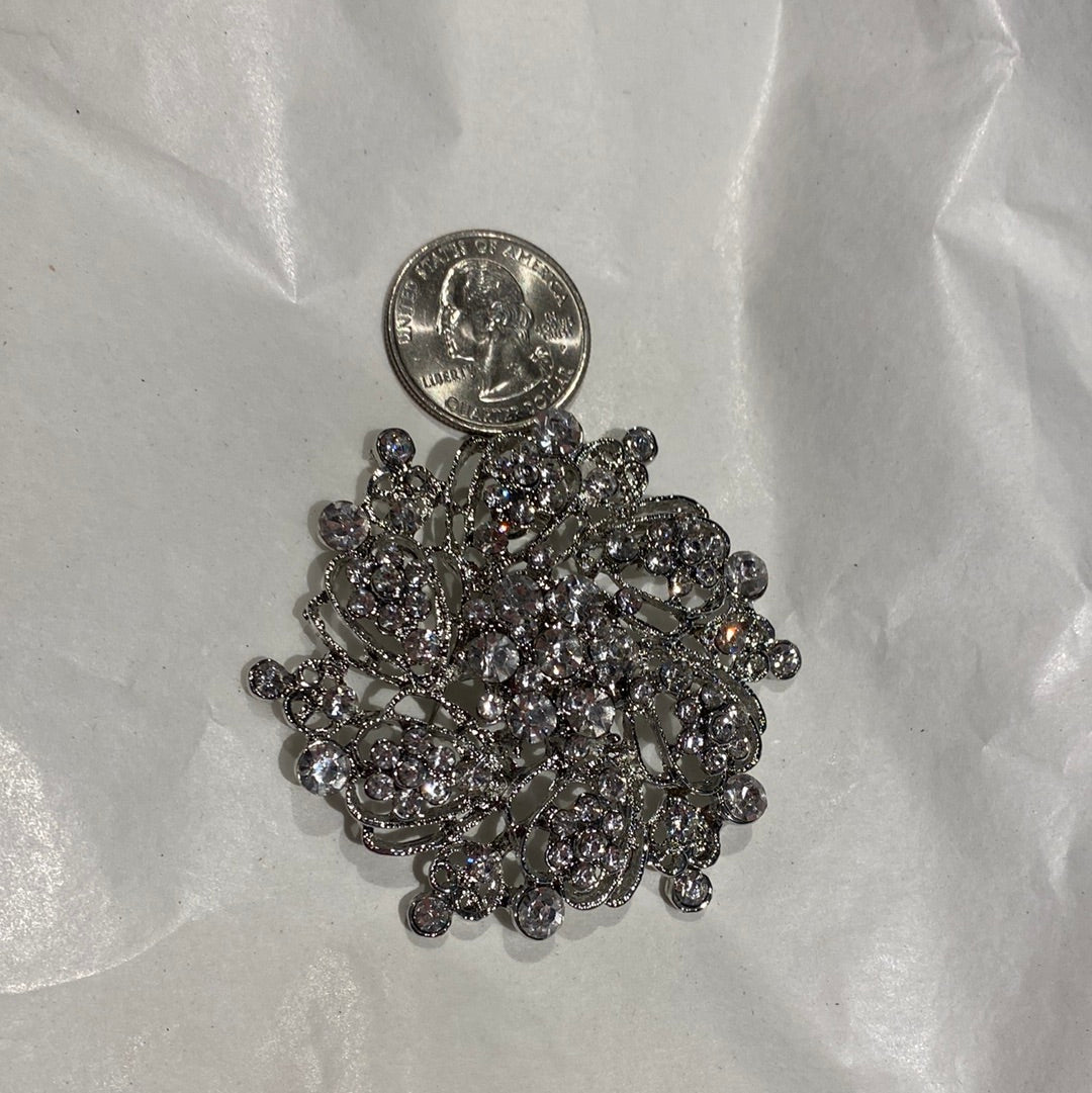 S729 CLARE RHINESTONE BROOCH