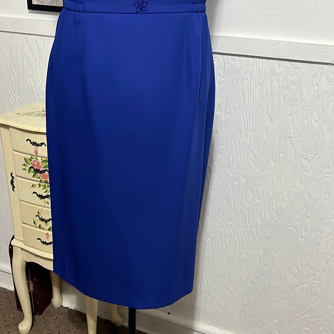 302 Justin Taylor Royal blue skirt Sz 18