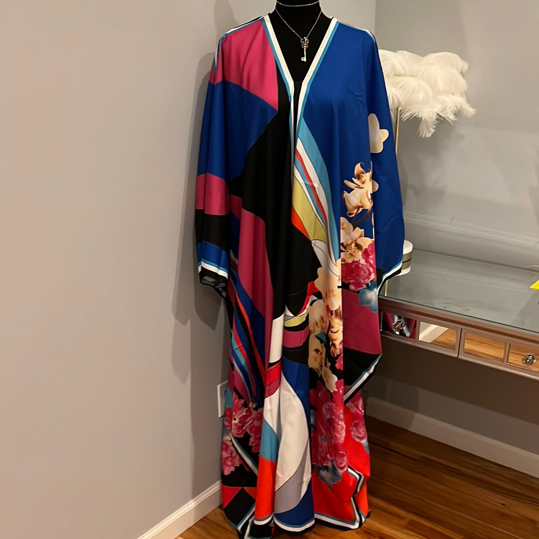Caftan Blue and Pink