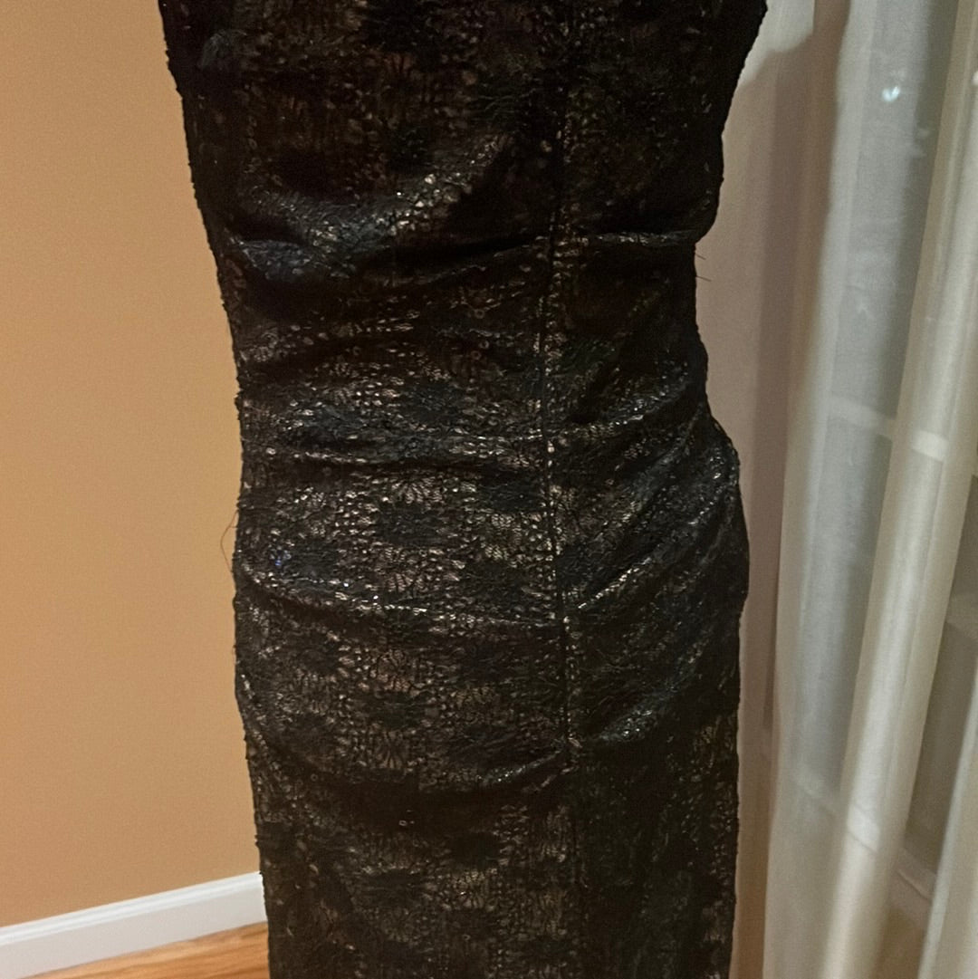 7.12 Alex Evening Blk dress Sz10