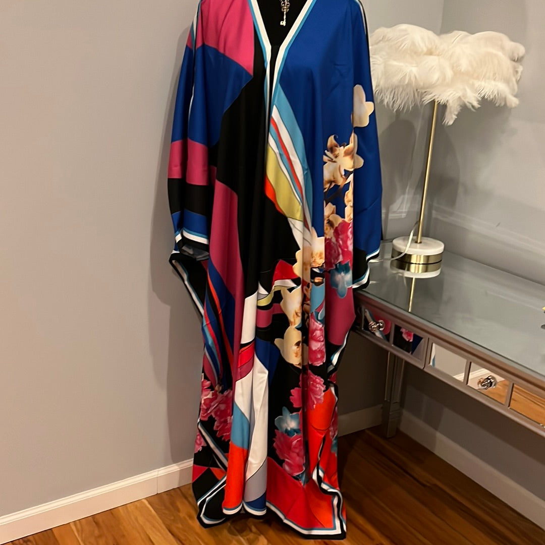 Caftan Blue and Pink